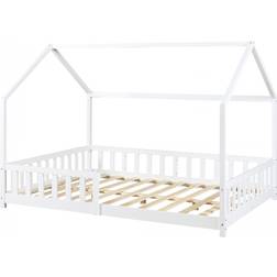 [en.casa] Hesel House Bed with Fall Protection 49.6x80.7"